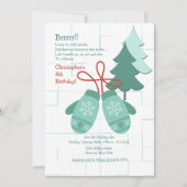 Invitation de Winter Mittens (Devant)