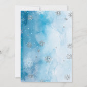 Invitation de Winter Onederland pour le premier an (Dos)