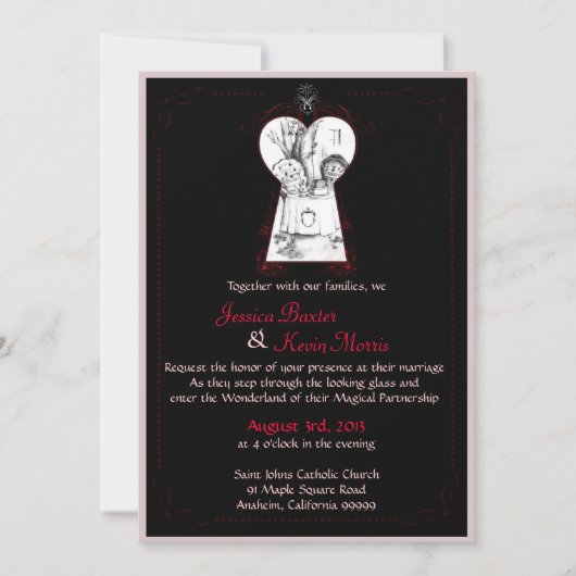 Invitation de Wonderland (Devant)