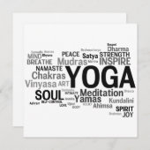 Invitation de YOGA (Devant / Derrière)
