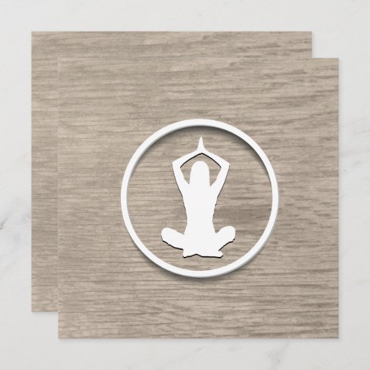 Invitation de Yoga classique (Devant / Derrière)