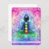 Invitation de yoga de méditation (Devant / Derrière)