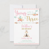 Invitation de Young Wild et de trois Boho d'annive (Devant)