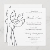 Invitation de zantedeschia (Devant / Derrière)