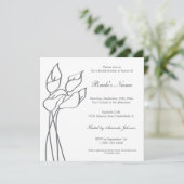 Invitation de zantedeschia (Debout devant)