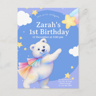 Invitation de Zarah l'ours polaire dansant