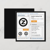 Invitation de Zazzle Holiday (Devant / Derrière)