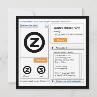 Invitation de Zazzle Holiday