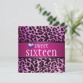 Invitation de Zebra Sweet sixteen (Debout devant)
