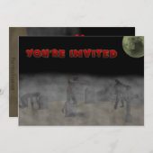 Invitation de zombi (Devant / Derrière)