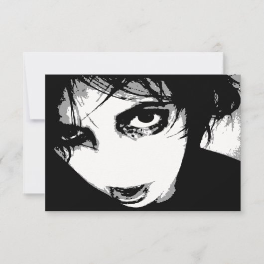 invitation de zombie halloween (Devant)