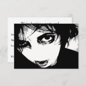 invitation de zombie halloween (Devant / Derrière)