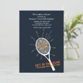 Invitation de zone de service de tennis (Debout devant)