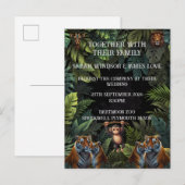 Invitation de zoo de mariage personnalisée (Devant / Derrière)