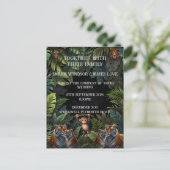 Invitation de zoo de mariage personnalisée (Debout devant)