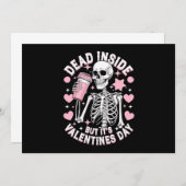 Invitation Dead Inside, mais c'est la Saint Valentin Funny Sk (Devant / Derrière)
