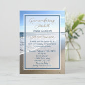 Invitation Death Anniversary Beautiful Beach (Debout devant)