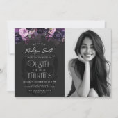 Invitation Death Of Her Thirties 40th Birthday Party Photo (Devant)