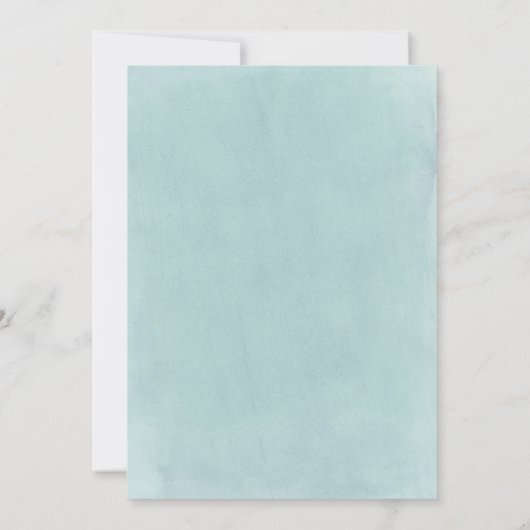 Invitation Debonair Turquoise nuptiale douche (Dos)