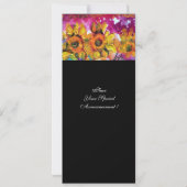 Invitation DÉBORDEMENT ET ROOSTER NOIR Paysage rustique (Dos)