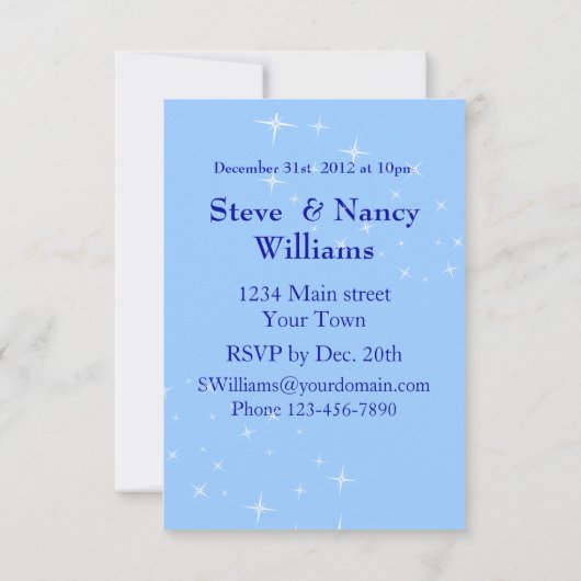 Invitation Débouchage de Champagne (Dos)