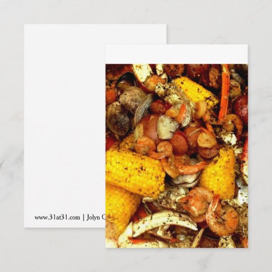 Invitation d'ébullition de fruits de mer (Devant / Derrière)