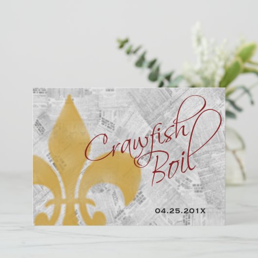 Invitation d'ébullition de la langouste de la Fleu (Debout devant)