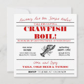 Invitation d'ébullition d'écrevisses ou de bas (Devant)