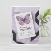 Invitation Début du Butfu : Elegant Baby shower Invitation" (Debout devant)