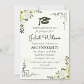 Invitation début du diplôme universitaire du collège (Devant)