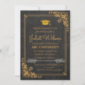 Invitation début du diplôme universitaire du collège marron (Devant)