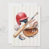 Invitation Débutant de baseball de l'année 7e anniversaire (Dos)