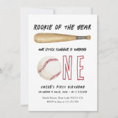 Invitation Débutant de l'année Fête d'anniversaire de basebal (Devant)