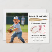 Invitation Débutant de l'année Fête d'anniversaire de basebal (Devant)