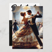 Invitation Debutante Ball Cotillion Danse (Devant / Derrière)