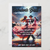 Invitation Debutante Ball Cotillion Danse (Devant)