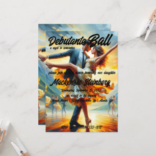 Invitation Debutante Ball Cotillion Danse