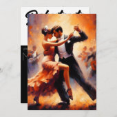 Invitation Debutante Ball Cotillion Danse (Devant / Derrière)