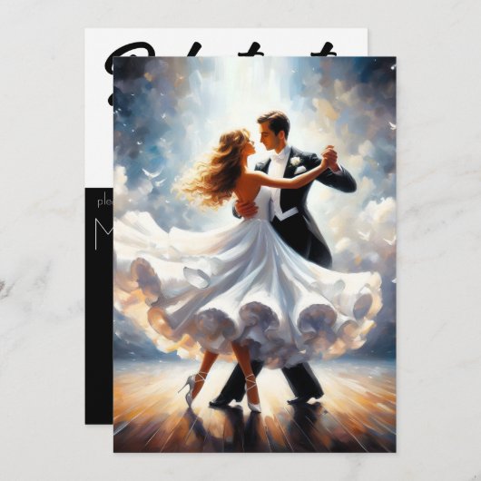 Invitation Debutante Ball Cotillion Danse (Devant / Derrière)