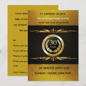 Invitation Decades of Devotion Church  Invite (Devant / Derrière)