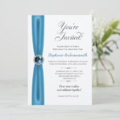Invitation December Birthday Celebration - Blue Topaz (Debout devant)