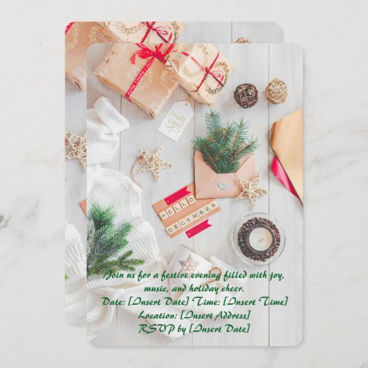 Invitation Décembre Cosy (Devant / Derrière)