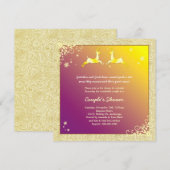 Invitation Décembre Reindeer Mariage Couples Douche (Devant / Derrière)