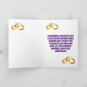 Invitation Décennie de l'amour, Célébrer 10 ans ensemble " (Intérieur)