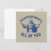 Invitation Déceptions Vous Tous Jésus Rétro Mème Drôle (Devant / Derrière)