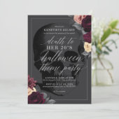 Invitation Décès à la fête d'Halloween de 20 ans (Debout devant)