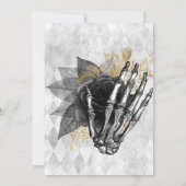 Invitation Décès à ma fête d'anniversaire de jeunesse | Goth  (Dos)