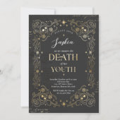 Invitation Décès À Ma Jeunesse Halloween N'Importe Quel Âge A (Devant)
