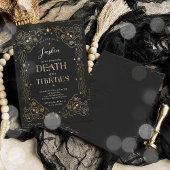 Invitation Décès à mes trente Halloween fête du 40e anniversa