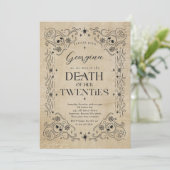 Invitation Décès à mes vingt ans Fête du 30e anniversaire d'H (Debout devant)